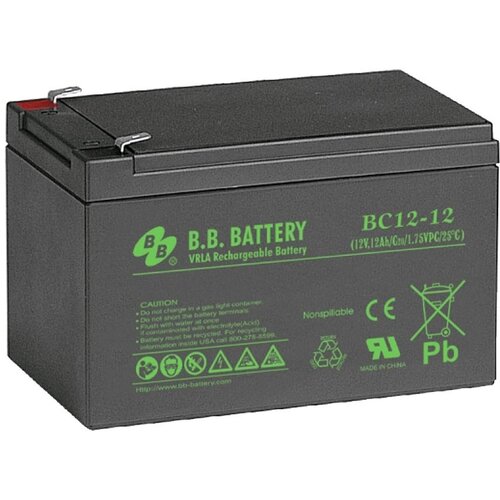 BB Tech Baterija terminal BC12-12 BB T2, 12 V, 12 Ah, Crna Slike