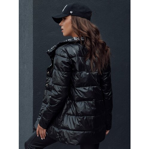 DStreet Women&amp;#039;s transitional quilted jacket with hood MINTY DATE black Slike