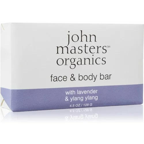John Masters Organics Lavender & Ylang Ylang hidratantni sapun za lice i tijelo 128 g