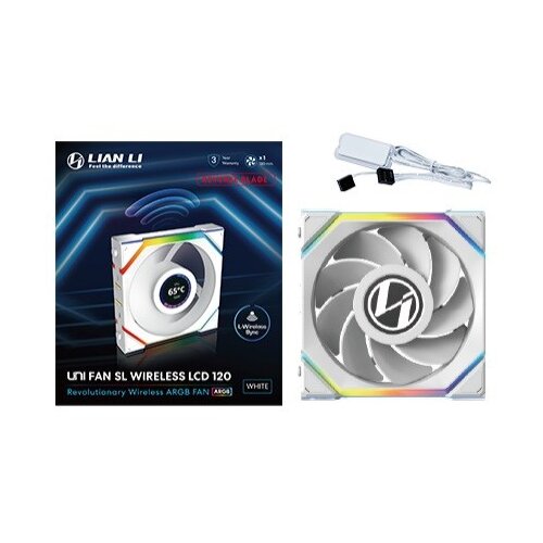 Lian Li UNI FAN SL Wireless LCD 120 Reverse Blade Computer case 12 cm White 1 pc(s) Cijene