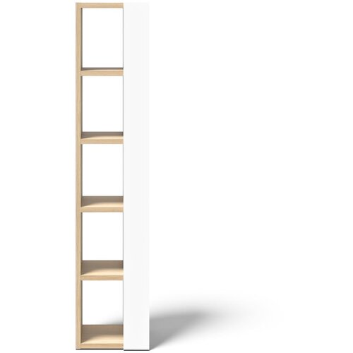 TemaHome Bijeli regal u dekoru hrasta 40x188 cm Ella - Slike