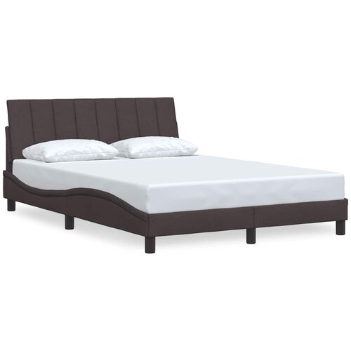 vidaXL Posteljni okvir brez vzmetnice temno rjav 120x200 cm blago, (21670855) Cene