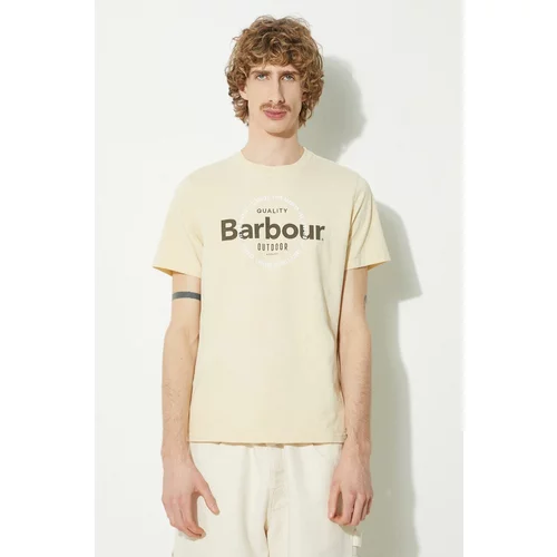 Barbour Majica kratkih rukava Bidwell Tee za muškarce, boja: bež, s tiskom, MTS1268