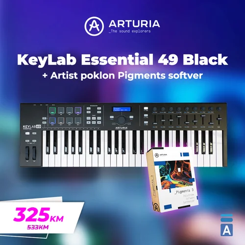 Arturia KeyLab Essential 49 Black + Artist poklon Pigments softver