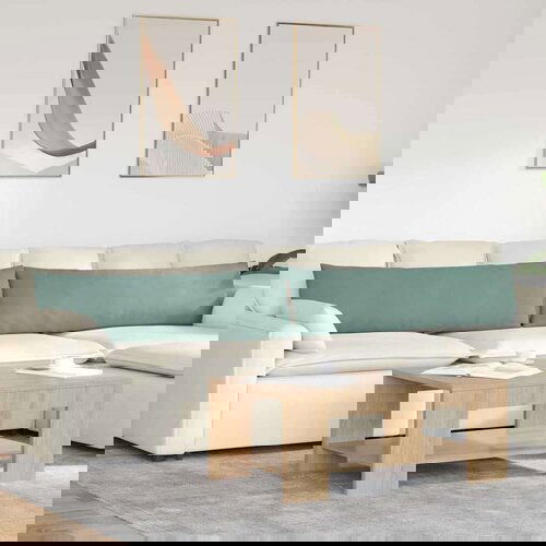 vidaXL Blazine za kavč 2 pcs Morsko zelena 145 x 40 cm Žametna tkanina Cene