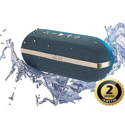 Akai zvučnik 20W, BT, vodootporan IPX 7, baterija, plavi ABTSW-30B, (4905192533687) Slike