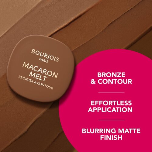Bourjois Macaron Melt Bronzer &amp;amp; Contour bronzer in puder za konture 2 v 1 odtenek 03 Caramel Macchiato 5 g Slike