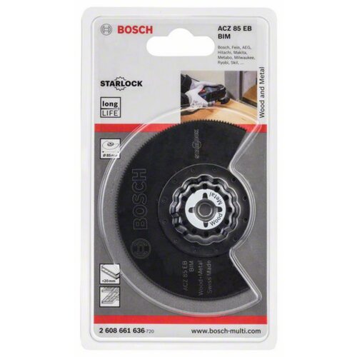 Bosch rezilo segmentne žage Starlock BIM ACZ 85 EB Wood and Metal 85 mm 2608661636 Slike