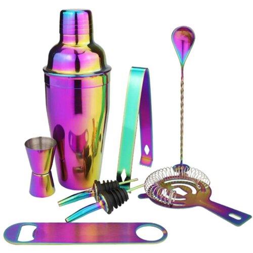  Rainbow 8-dijelni koktel set od nehrđajućeg čelika 500 ml Cijene