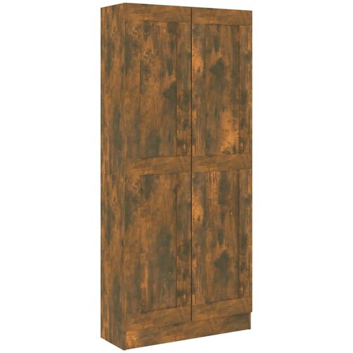 VidaXL Knjižna omara dimljeni hrast 82,5x30,5x185,5 cm konstruiran les, (20705918) Slike