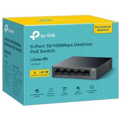 Tp-link Svič LS105LP 5-port 10/100 (4&times;PoE) Cene