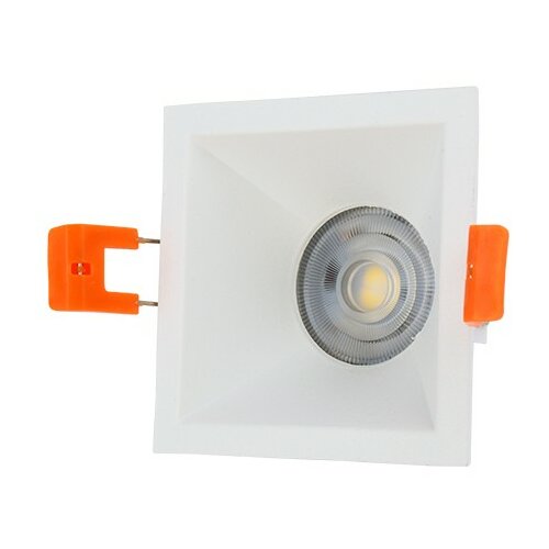Mitea Lighting M206176 bela kvadratna ugradna lampa-rozetna hotelska MR16 Slike