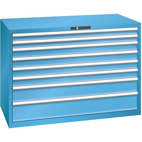 LISTA Predalnik z 8 predali, ŠxGxV 1431 x 725 x 1000 mm, svetlo moder Cene
