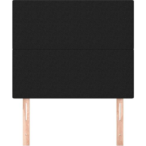  Uzglavlja 2 kom crna 100x5x78/88 cm od tkanine Slike