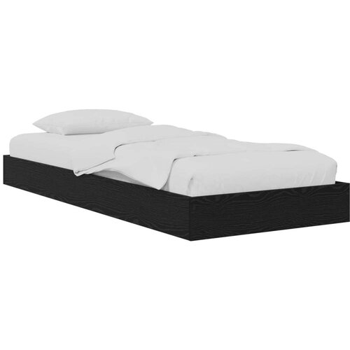  Okvir kreveta za pod Crni hrast 80 x 200 cm Konstruirano drvo - Crni hrast Cene