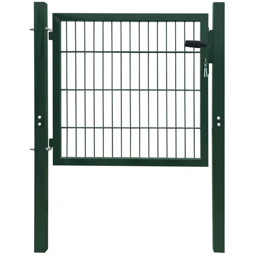 vidaXL 2D vrata za ogradu (jednostruka) zelena 106 x 130 cm