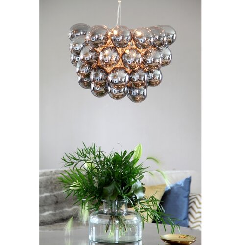  ByRydens 4200440-4505 - Visilica na sajli GROSS 8xG9/4W/230V dimljena/crna Slike