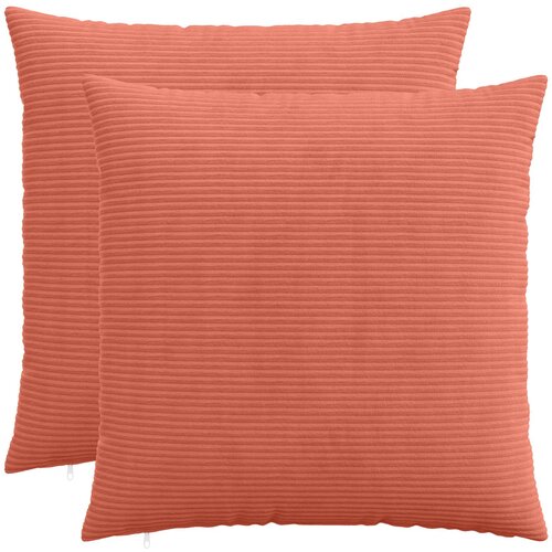  Presvlaka za jastuk 2 pcs HEERLEN Crvena narančasta 60 x 60 cm Cijene