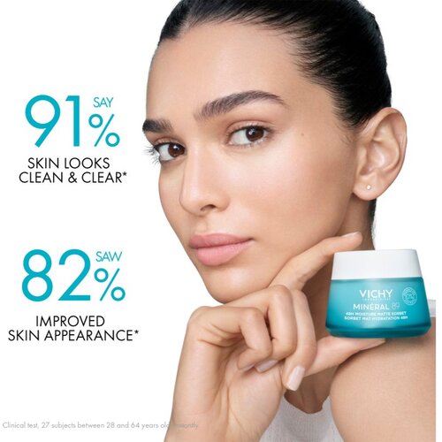 Vichy Min&amp;eacute;ral 89 Moisture Matte Sorbet sorbet krema za mje&amp;scaron;ovitu i masnu kožu 50 ml Slike
