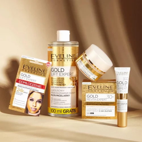 Eveline Cosmetics Gold Revita Expert učvršćujuća krema za zaglađivanje sa zlatom 30+ 50 ml