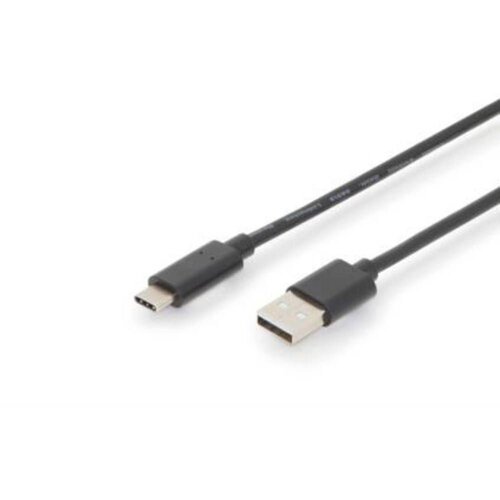 Digitus USB kabel USB 2.0 USB-C&reg; vtič\, USB-A vtič 3.00 m črna dvojno oklopljen\, primeren za obojestranski priključek AK-300148-030-S, (20416099) Cene