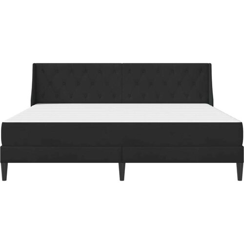  Okvir kreveta s madracem Zidne s uzglavljem 2 pcs Crna Bar&amp;scaron;un - Crna 200 x 200 cm Slike