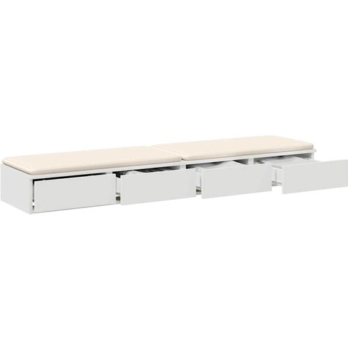  Ladice za krevet Bijelo 160 x 36,5 x 16,5 cm Konstruirano drvo Slike