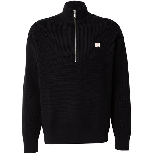 Calvin Klein Jeans Pulover črna / bela Slike