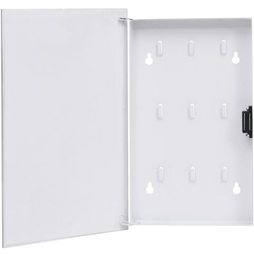 VidaXL Omarica za ključe z magnetno tablo bela 30x20x5,5 cm Slike