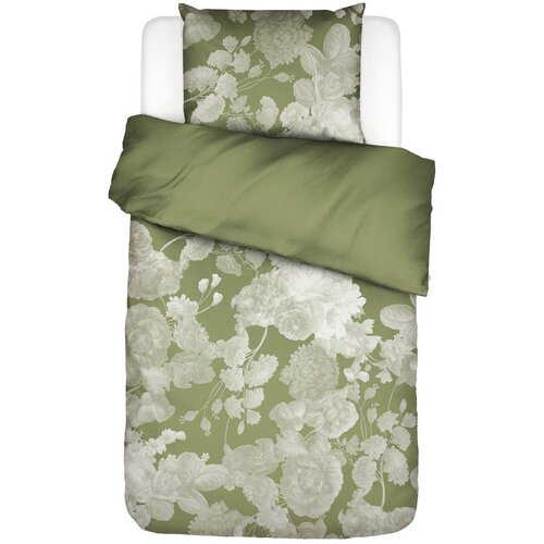 Essenza POSTELJNINA 135/200 cm saten zelena Slike