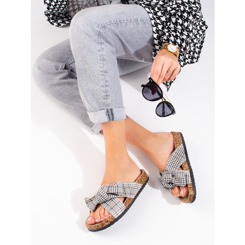 VINCEZA Women's checkered slippers Slike