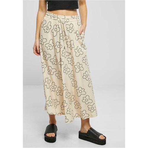 UC Curvy Ladies Viscose Midi Skirt softseagrassflower Slike