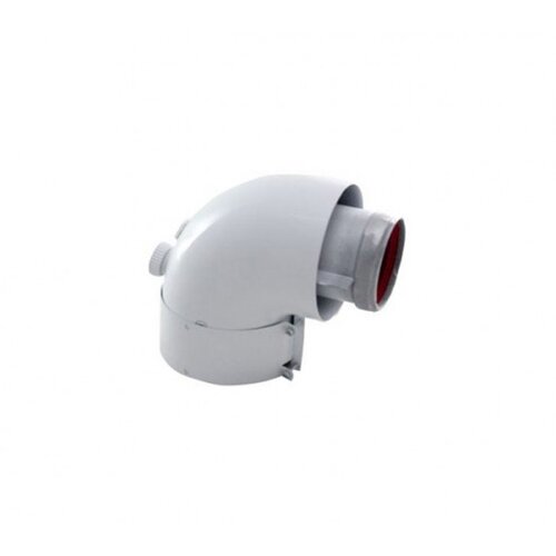 Vaillant koljeno dimovodno 90&amp;deg; s mjernim otvorom za konvencionalne VU/VUW &amp;Oslash; 60/100 mm Slike
