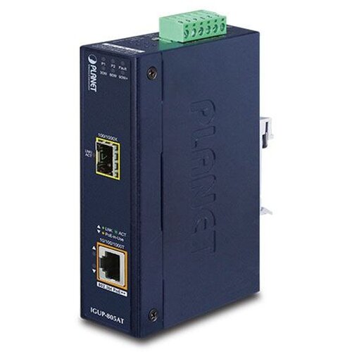 PLANET Technology Corporation Planet Industrial 1-Port 100 1000X SFP to 1-Port GbE 802.3bt PoE Media Converter Cijene
