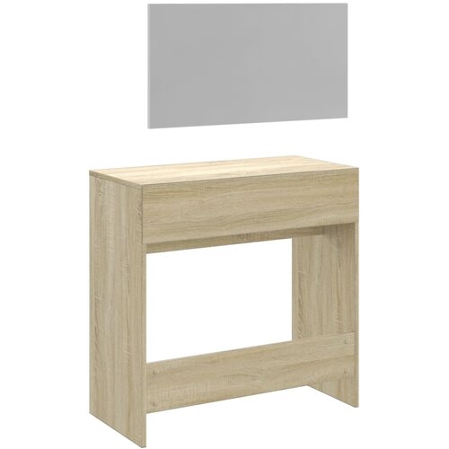  Toaletni stolić s ogledalom boja hrasta sonome 80x39x80 cm Slike