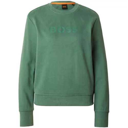 BOSS Orange Sweater majica 'Ela 6' smaragdno zelena / žad