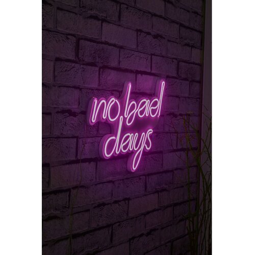 Wallity Dekorativna plastična LED rasveta No Bad Days Pink Slike