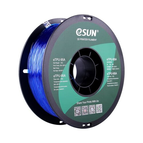 ESUN eTPU-95A transparent blue Slike