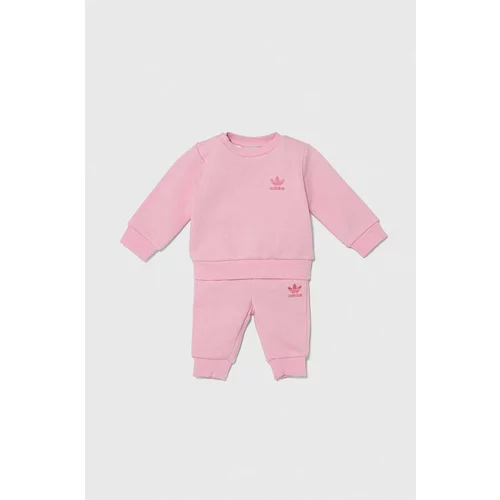 Adidas Komplet za dojenčka roza barva