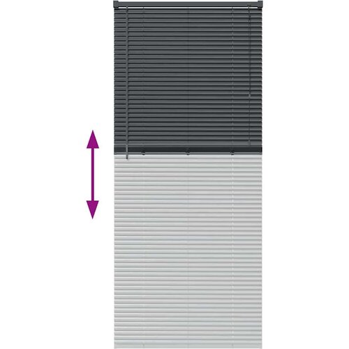  Zavjesa za prozor sa zavjesama Ostalo Tamnosiva 80 x 130 cm Aluminij Slike