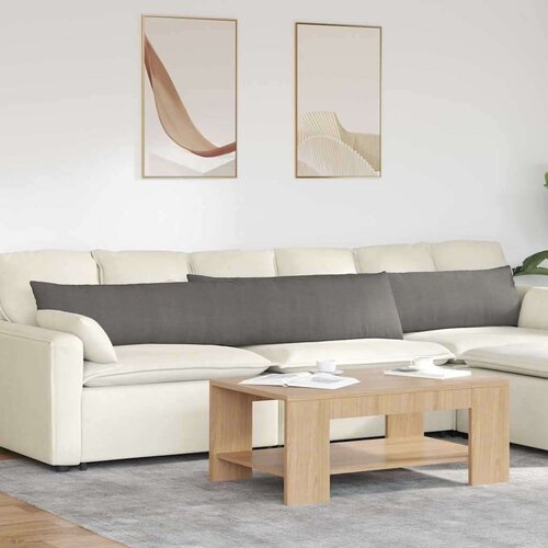 vidaXL Blazine za kavč 2 pcs Svetlo siva 200 x 40 cm Žametna tkanina Cene