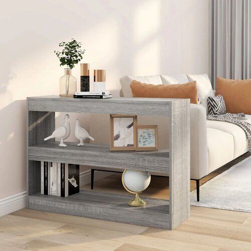 The Living Store Knjižna omara/pregrada siva sonoma 100x30x72 cm - Knjižna Omara, (21437254) Cene