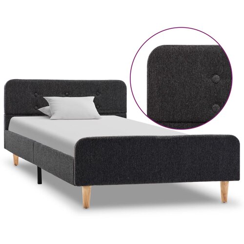  Okvir za krevet od jute tamnosivi 100 x 200 cm Cijene