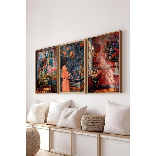 WALLXPERT Č-300792 - 3040 set dekorativnih slika u vi&scaron;e boja (3 komada) Cene