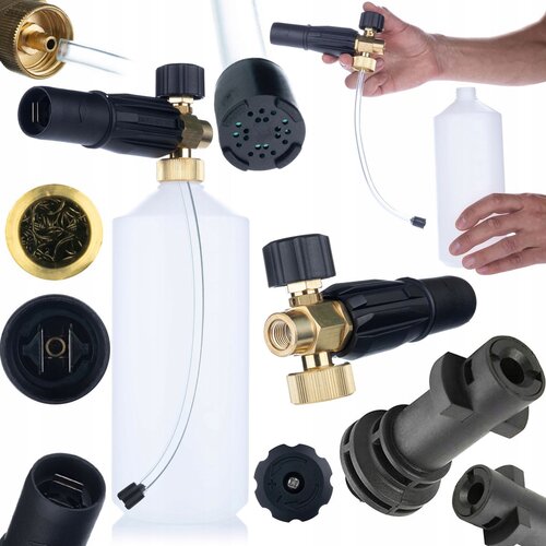 Rosfix SET PENILNA GLAVA S0401 1000 ML &ndash; ZA K&Auml;RCHER K NA G1/4", 1,23 MM &Scaron;OBA, 220 BAR | MEDENINASTI DELI, (5000036461) Cene