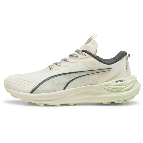 Puma Sportske cipele 'Electrify Nitro 3' ecru/prljavo bijela / siva / pastelno zelena / tamno zelena