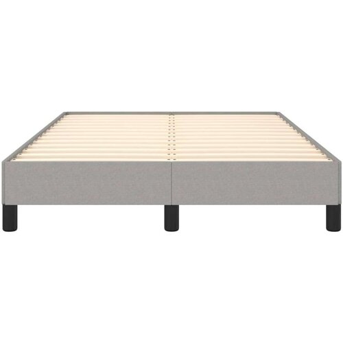 VidaXL Okvir kreveta svjetlosivi 120 x 190 cm od tkanine Slike