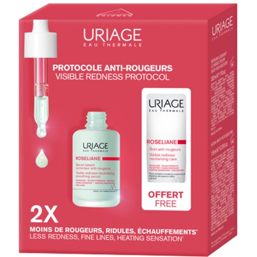 Uriage Roseliane Visible Redness Protocol set proti rdečici na obrazu Cene