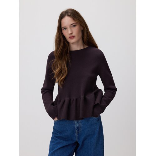 Reserved Peplum džemper - tamnosmeđe Cene