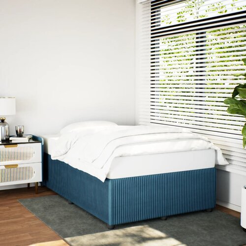 Furnova Posteljni okvir modra 120x190 cm žamet, (21931561) Slike